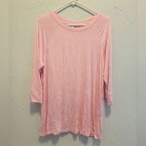 Soft pink long sleeve T